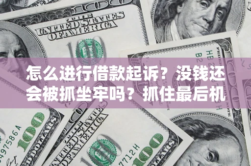 武汉怎么进行借款起诉？没钱还会被抓坐牢吗？抓住最后机会！