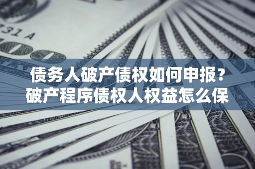 武汉债务人破产债权如何申报？破产程序债权人权益怎么保障？