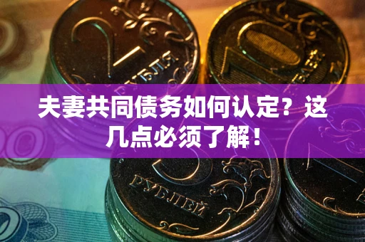 武汉夫妻共同债务如何认定？这几点必须了解！