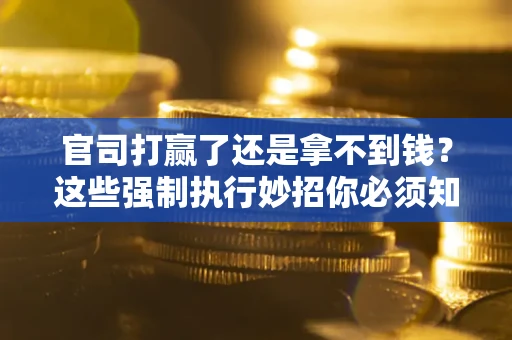 武汉官司打赢了还是拿不到钱？这些强制执行妙招你必须知道