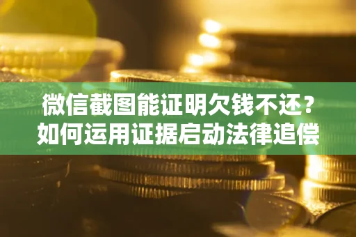 武汉微信截图能证明欠钱不还？如何运用证据启动法律追偿程序？