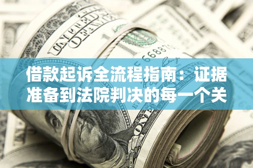 武汉借款起诉全流程指南：证据准备到法院判决的每一个关键步骤