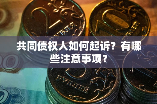 武汉共同债权人如何起诉？有哪些注意事项？