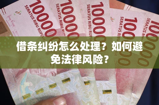 武汉借条纠纷怎么处理？如何避免法律风险？
