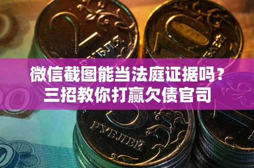 武汉微信截图能当法庭证据吗？三招教你打赢欠债官司